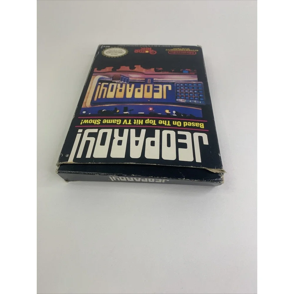 Jeopardy Nintendo Entertainment System NES CIB Complete‎ w/ Box NICE Black Box